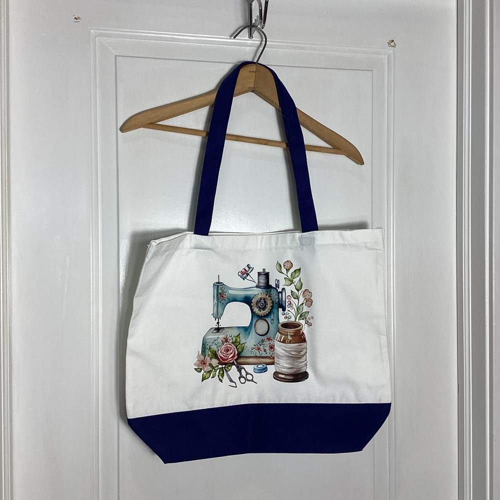 Boutique: Floral Sewing Machine Tote Bag